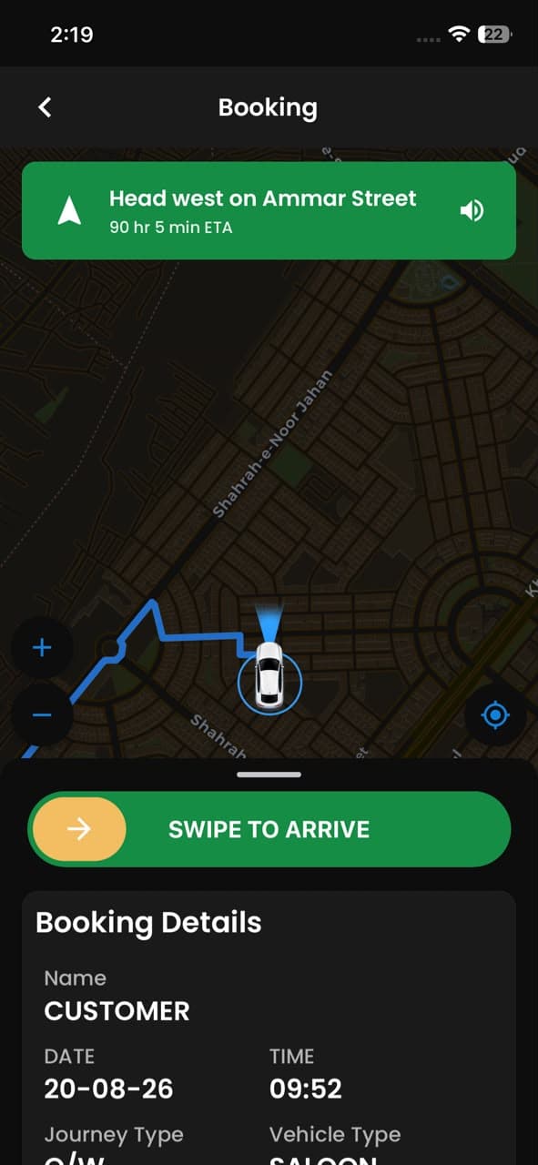 driver app r3 screenshot
