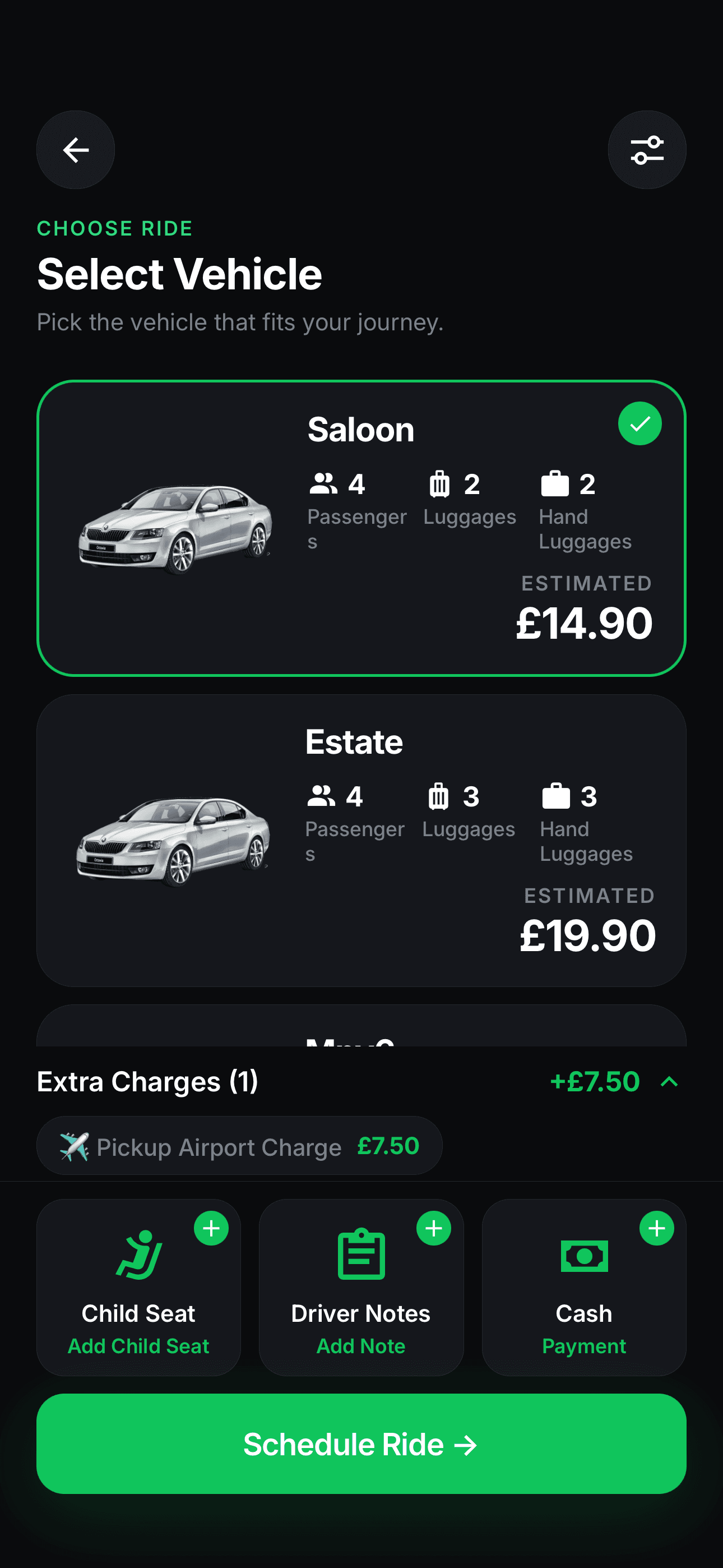 passenger app r2 screenshot