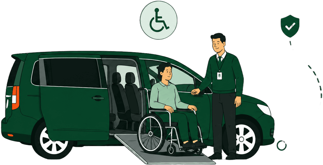 Reliable transport for passengers who need extra support.